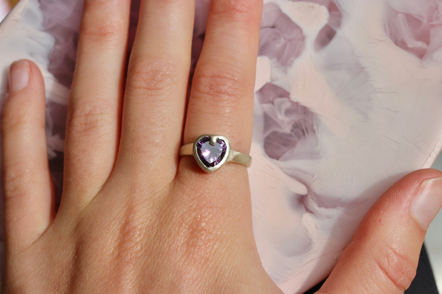 Purple Hearts Ring