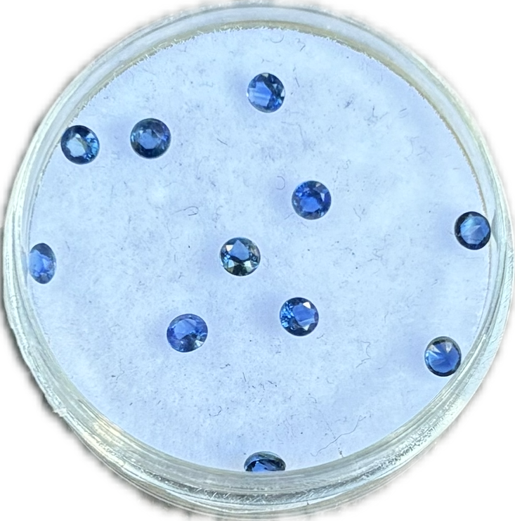 Natural Blue Sapphire Grade A 2.4mm