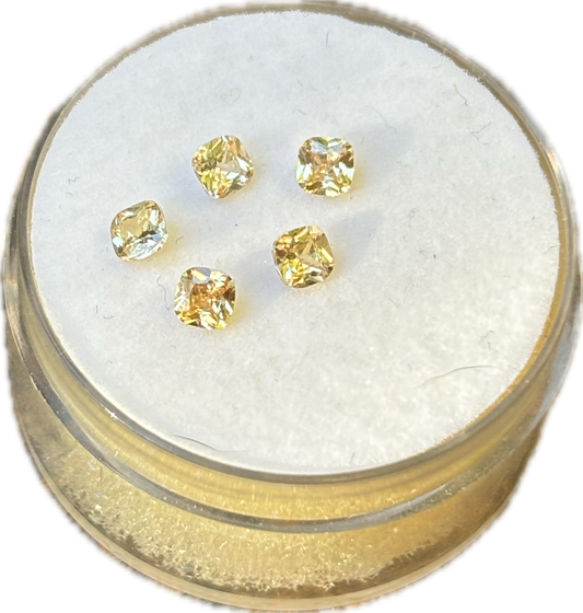 Golden Hour Champagne Cushion Cut (pack of 5)