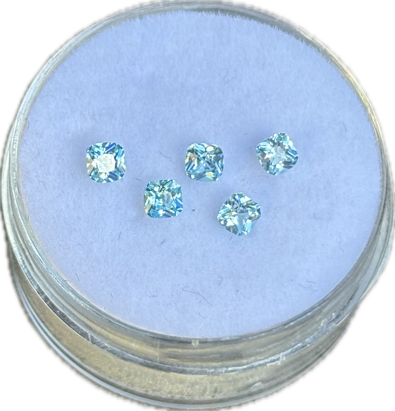 Aquamarine Cushion Cut (pack of 5)