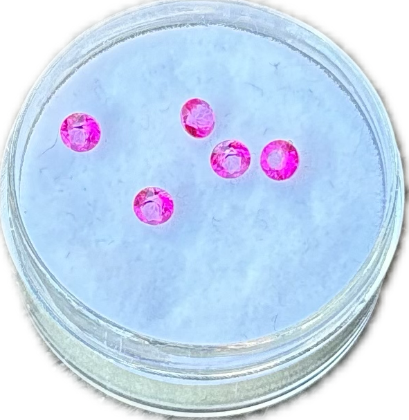 Natural Pink Topaz Rounds 3mm (pack of 2)