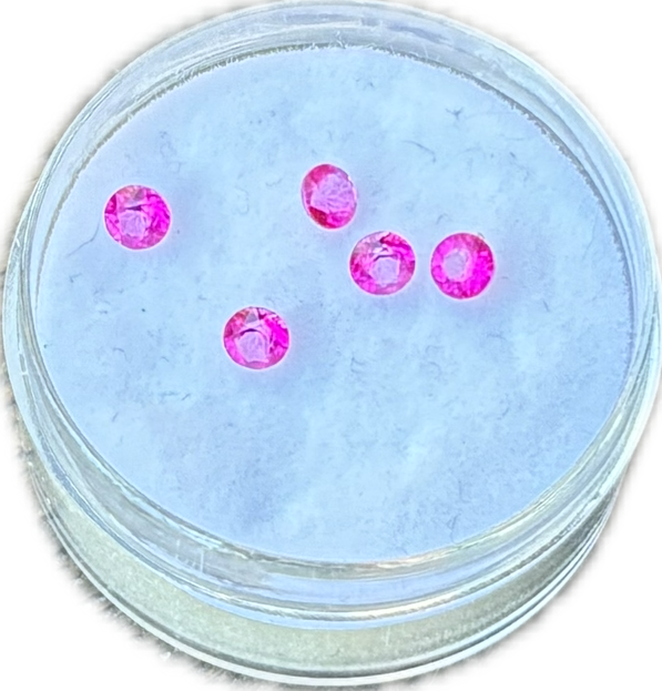 Natural Pink Topaz Rounds 3mm (pack of 2)