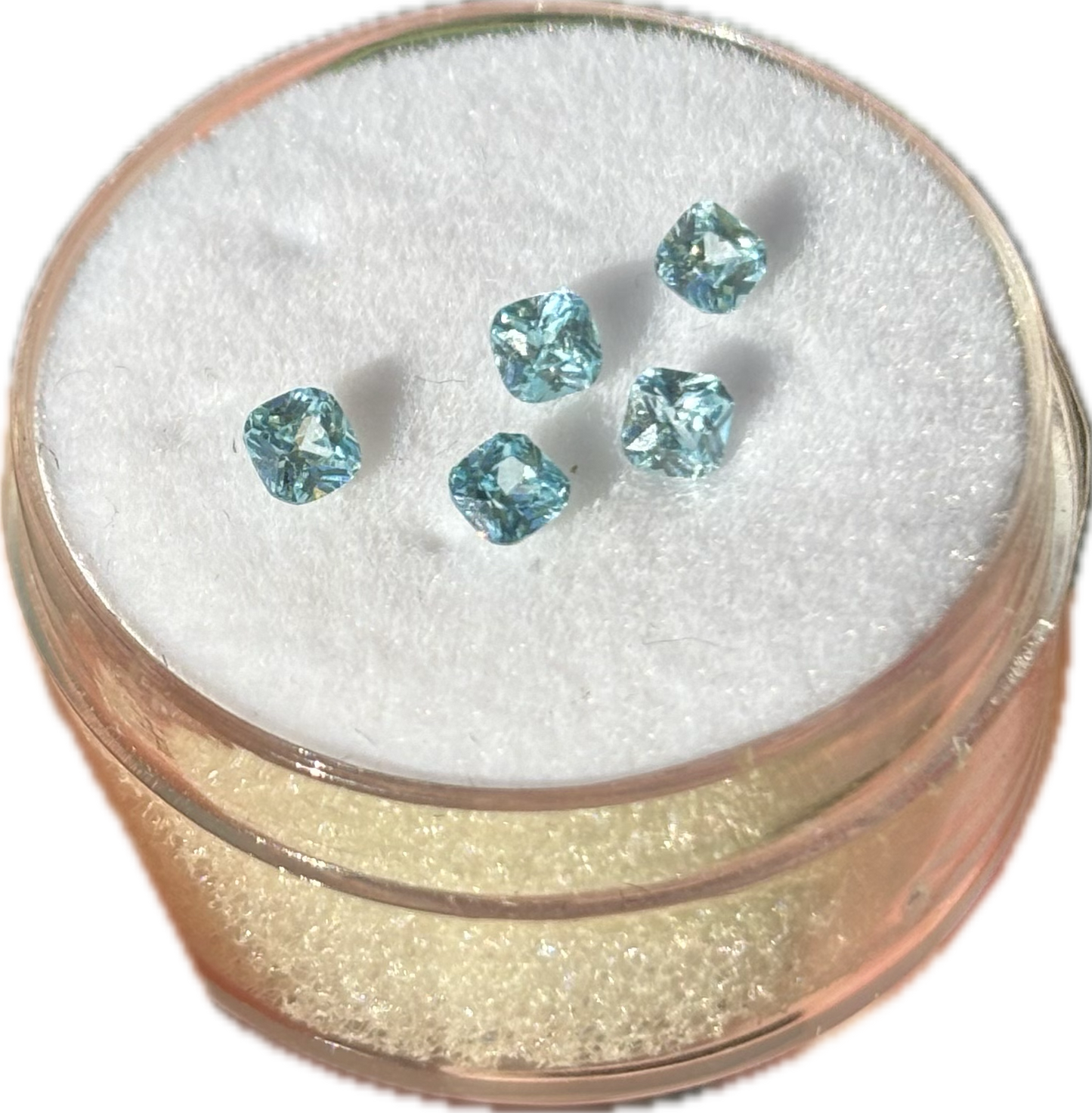 Aquamarine Cushion Cut (pack of 5)