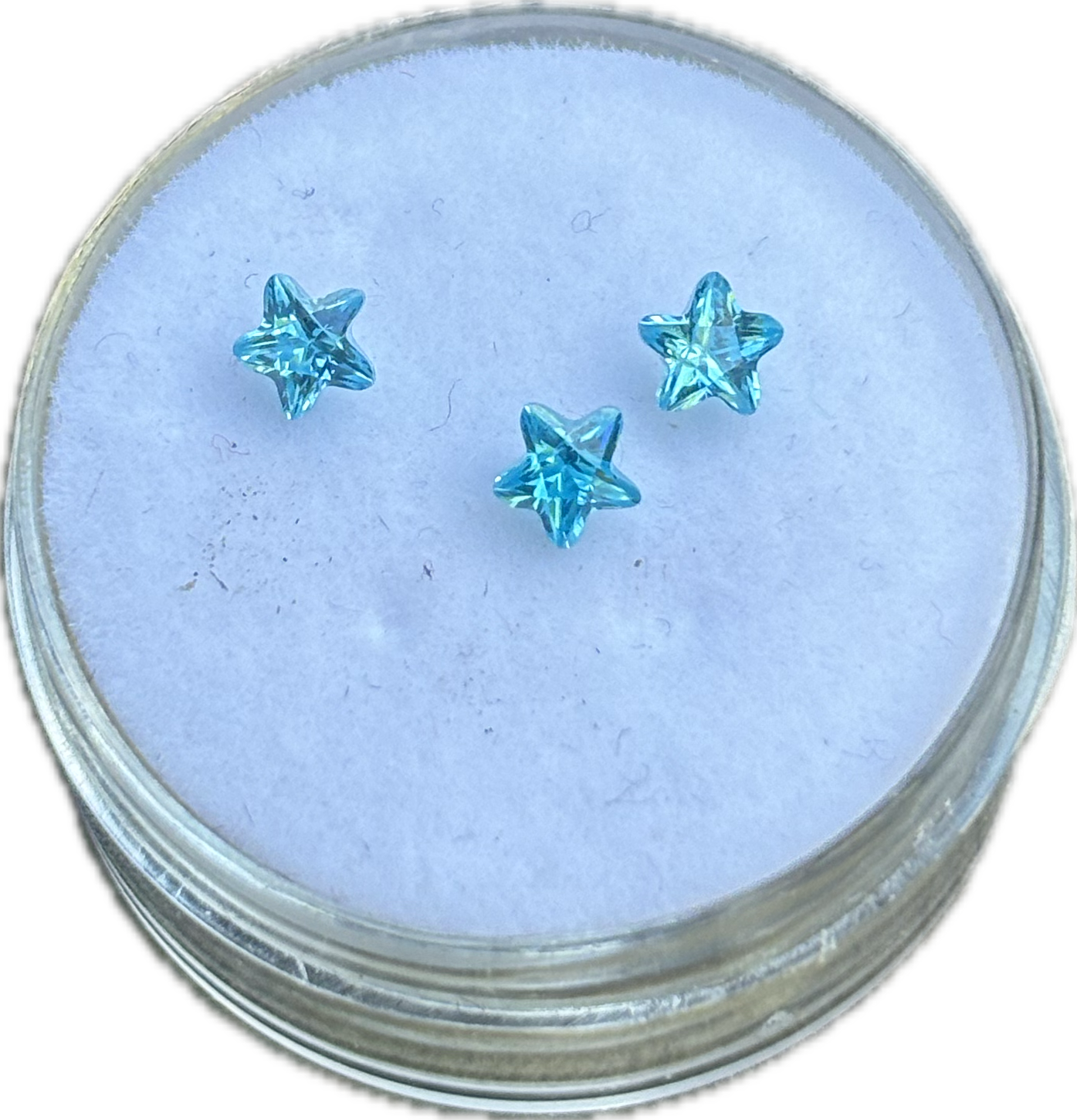 Aquamarine Stars (pack of 3)