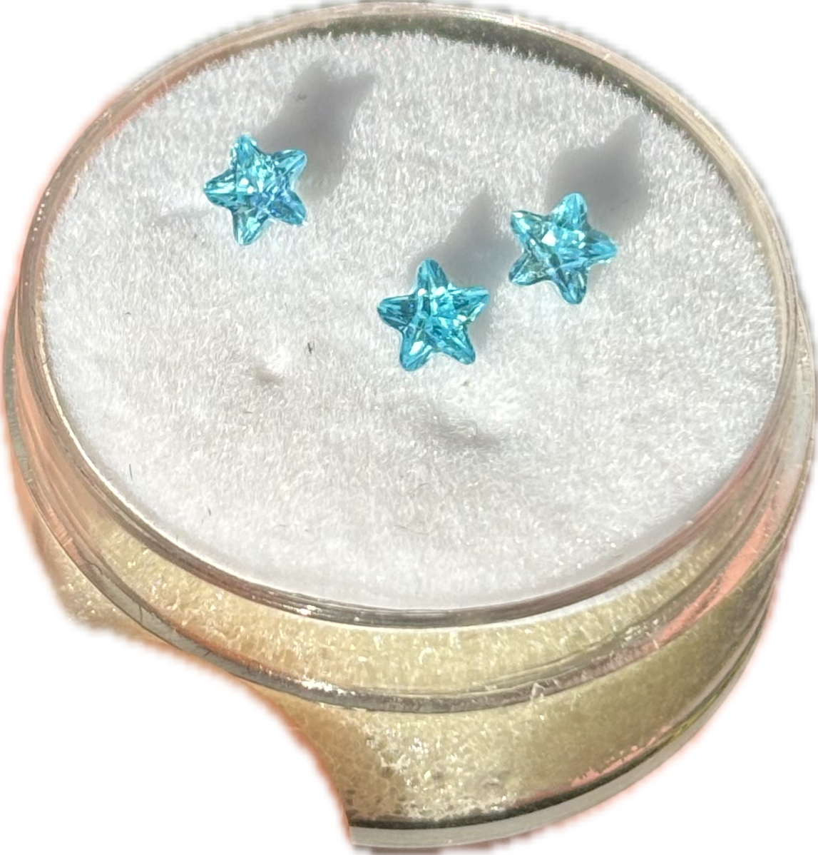 Aquamarine Stars (pack of 3)