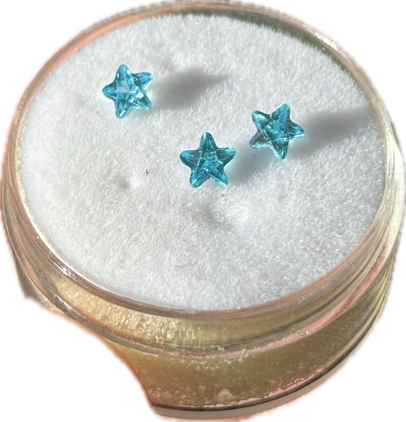 Aquamarine Stars (pack of 3)