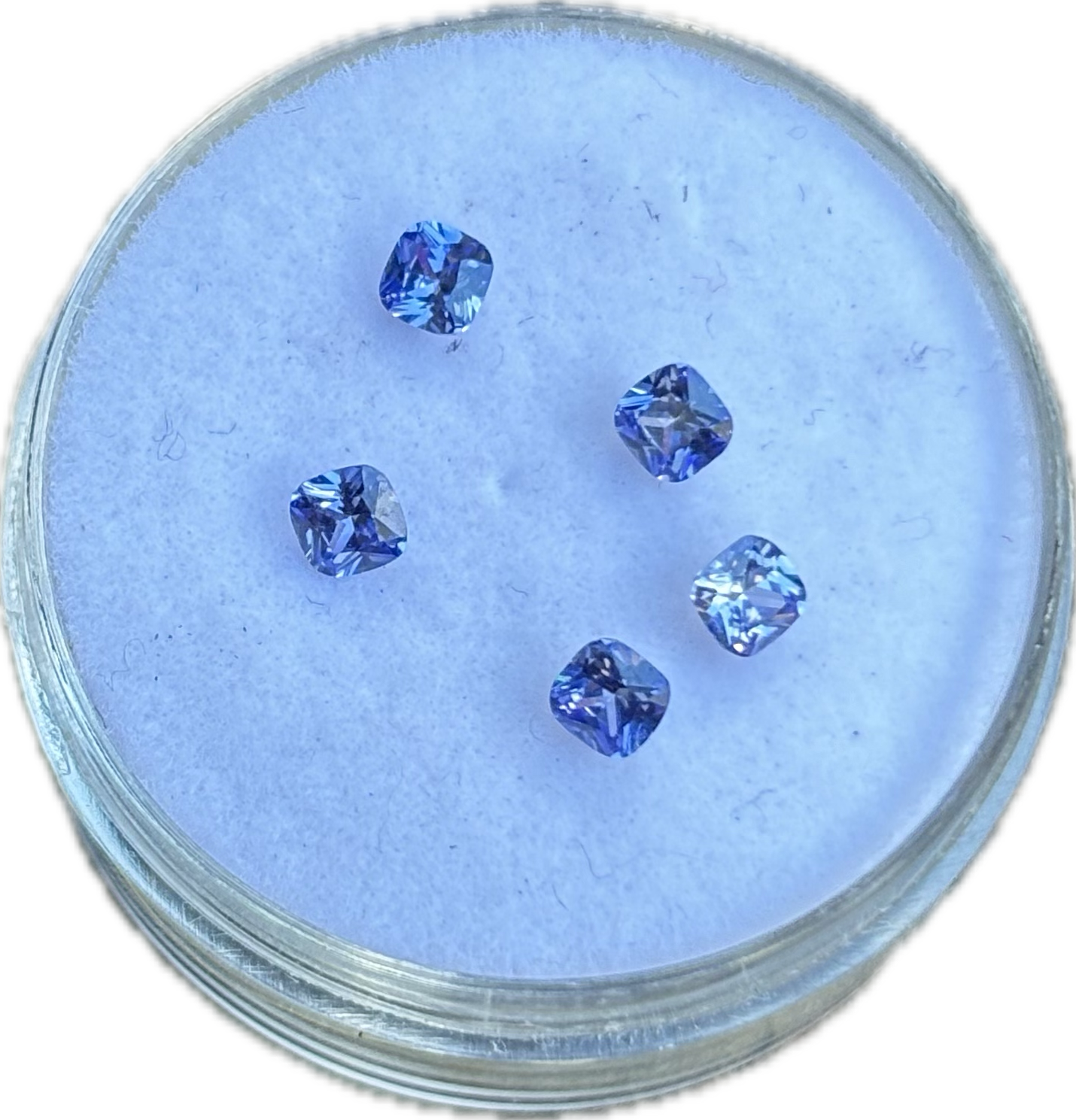 Tanzanite Cushion Cut (pack of 5)