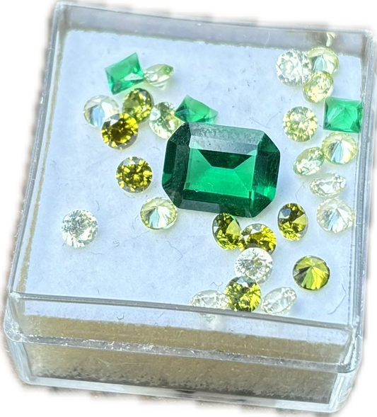 The Royal Emerald Parcel (all able to be cast in wax)