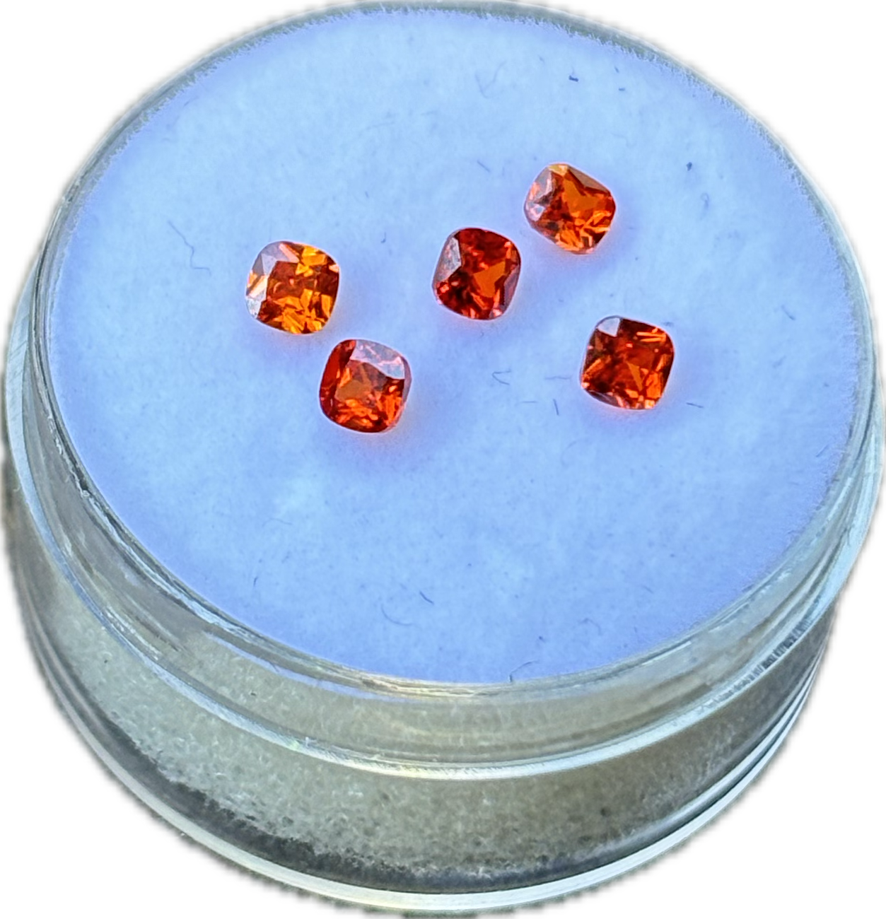 Fiery Orange Cushion Cut (pack of 5)